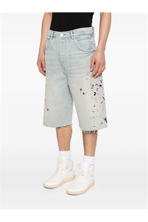 Light indigo cotton denim shorts PURPLE BRAND | P070USEL226LTINDIGO